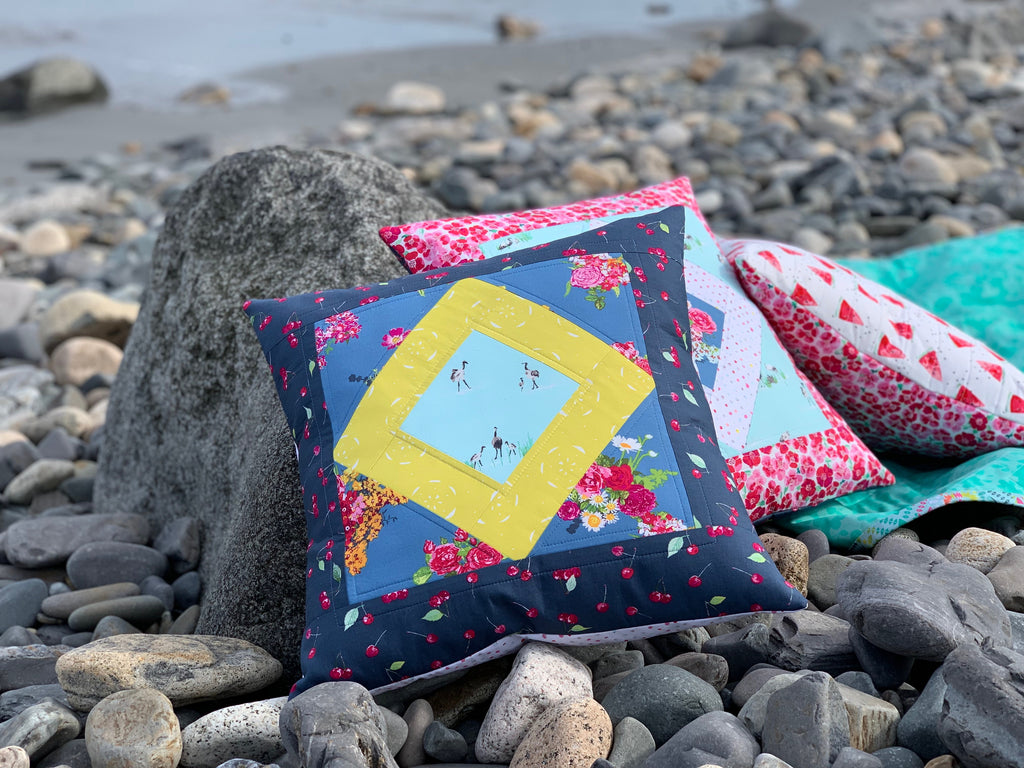 Bordered Diamond Throw Pillows