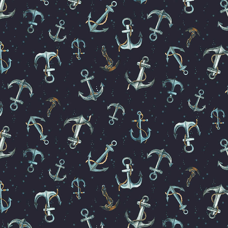 Hook, Line & Sinker - Nauti in Marlin (1 yard cut)