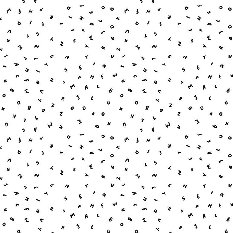 ABC Menagerie - Letters in White