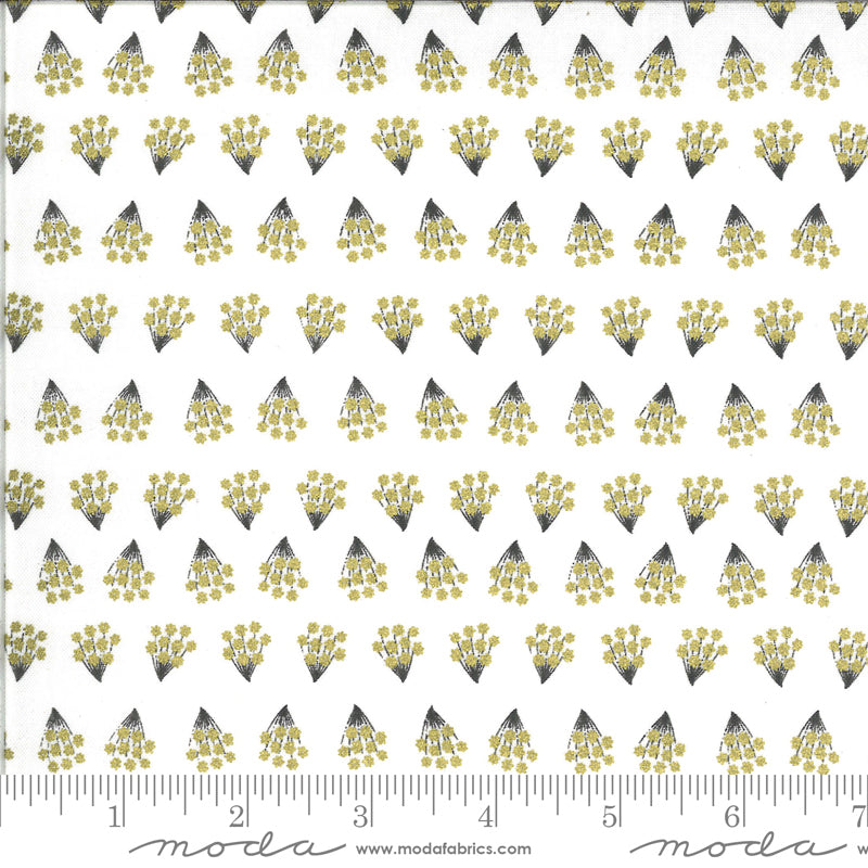 Dwell In Possibility - Tiny Bouquets in Ivory Metallic