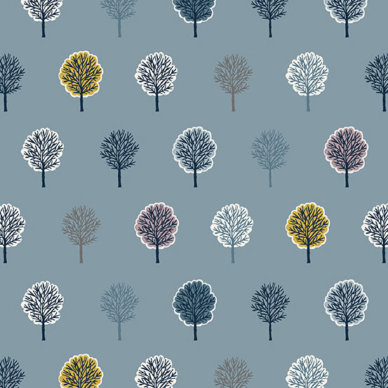 Heather & Sage - Trees in Blue