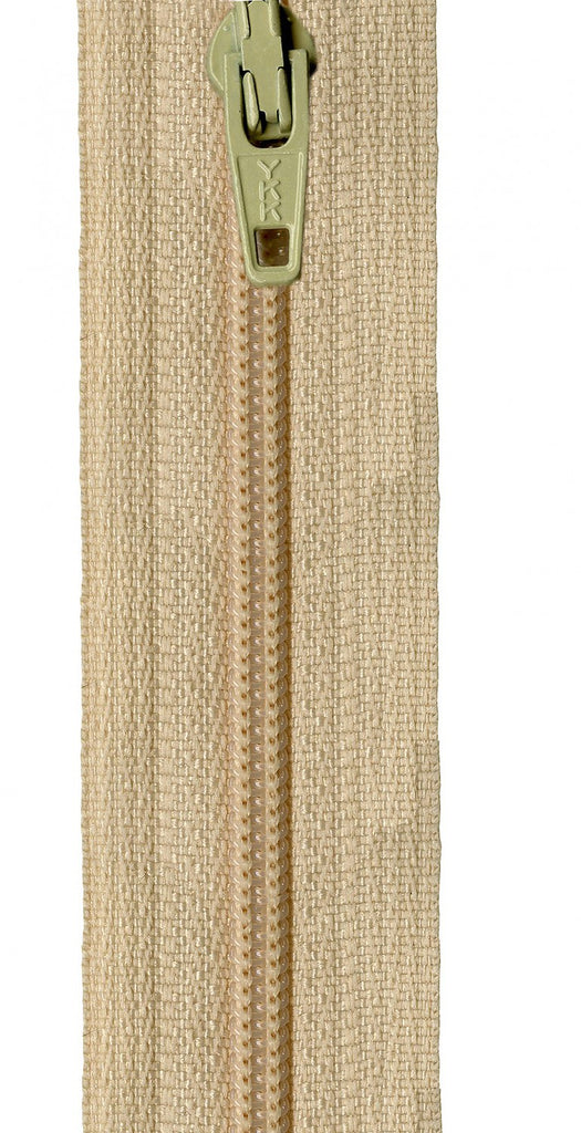14" Zipper in Straw