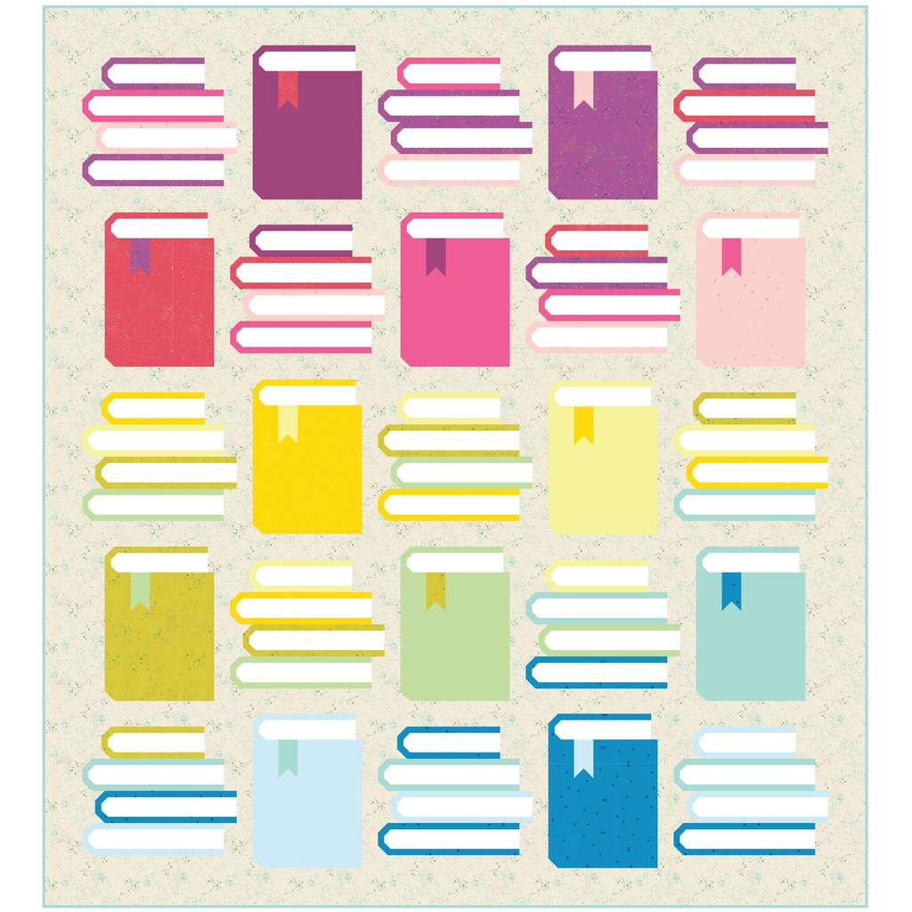 Book Nook in Scrappy Rom Com Quilt Kit
