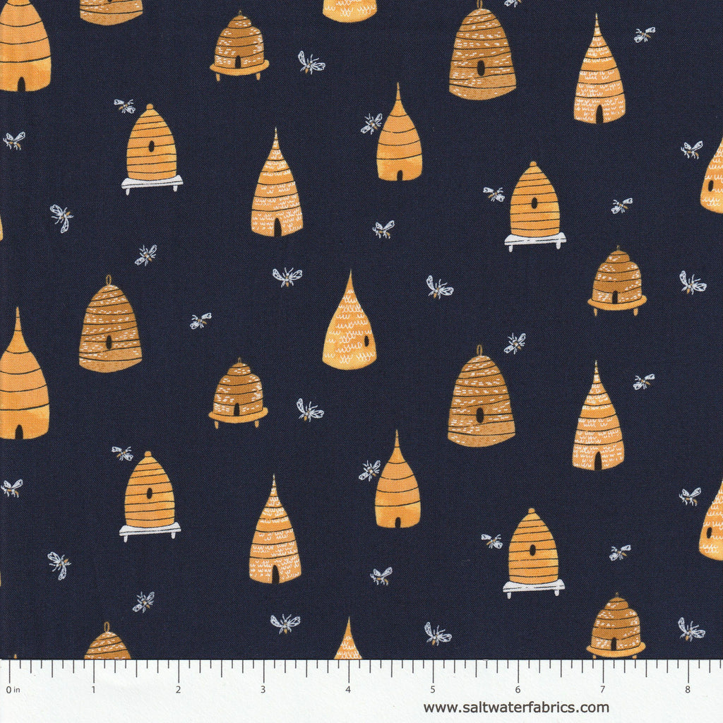 Honey Bee - Bee Hives in Navy