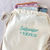 Saltwater Fabrics Embroidered Drawstring Bag
