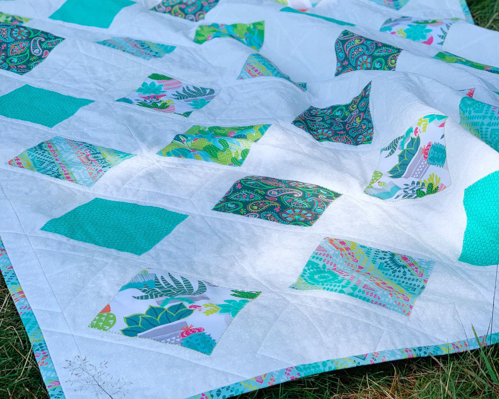 Applique Diamonds Quilt