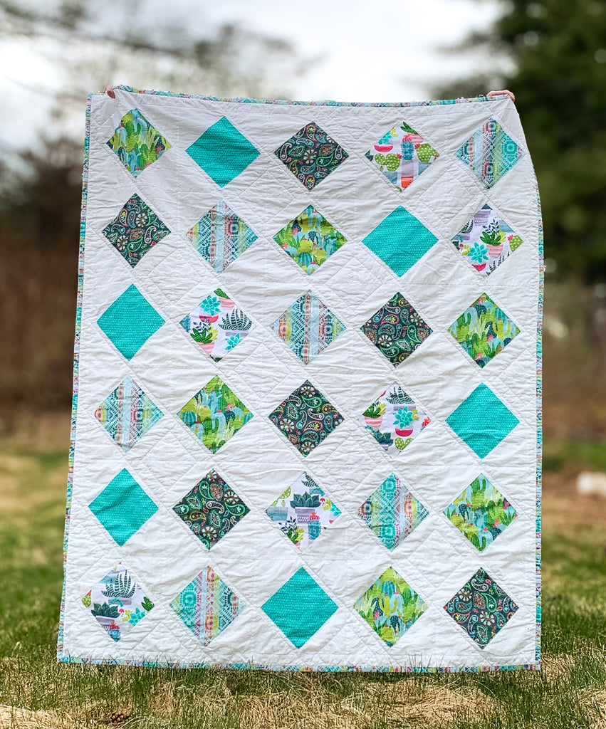 Applique Diamonds Quilt Pattern - PDF Download – Saltwater Fabrics
