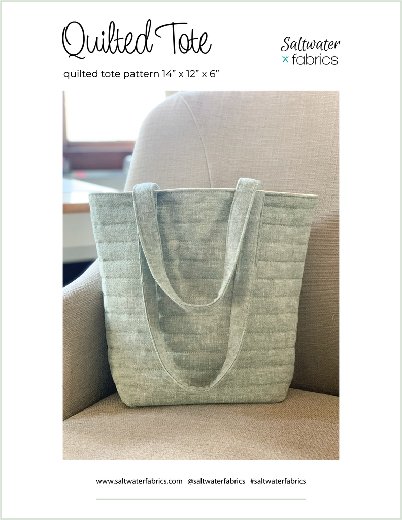 Quilted Tote Pattern - PDF Download