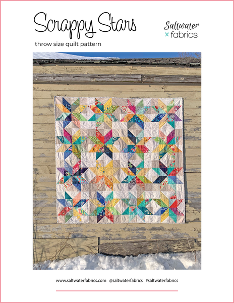 Scrappy Stars Quilt Pattern - PDF Download – Saltwater Fabrics