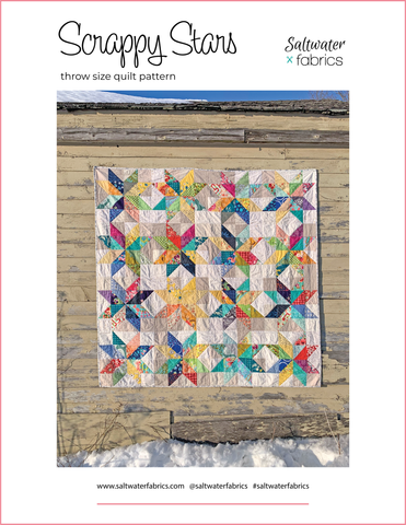 Scrappy Stars Quilt Pattern - PDF Download