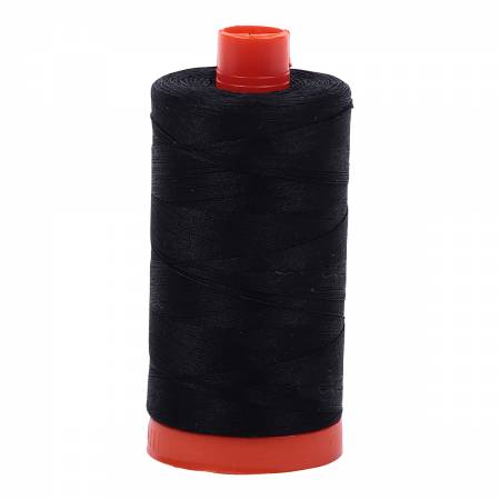 Aurifil 50wt Cotton Thread - 1422 Yards - Black 2692