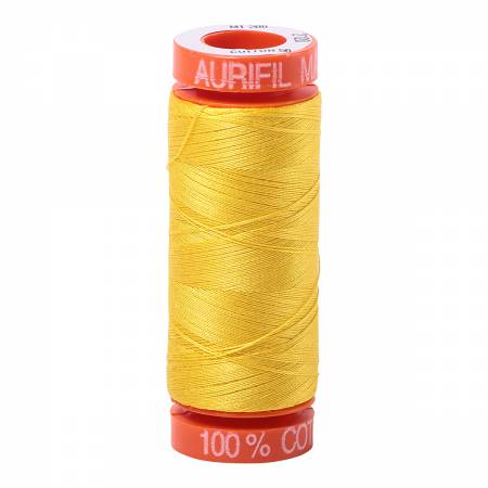Aurifil 50wt Cotton Thread - 220 Yards - Canary 2120