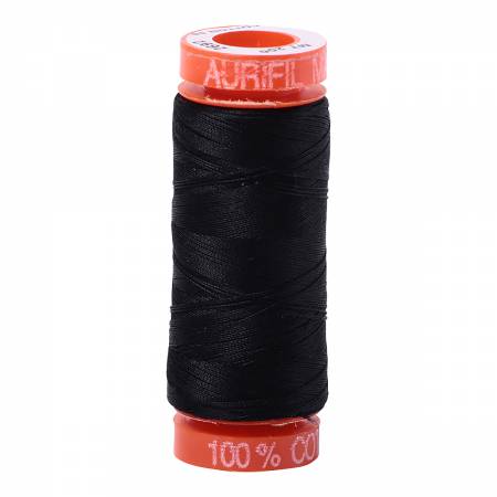Aurifil 50wt Cotton Thread - 220 Yards - Black 2692