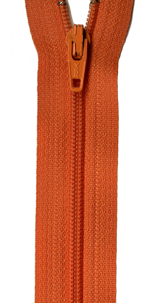14" Zipper in Orange Peel