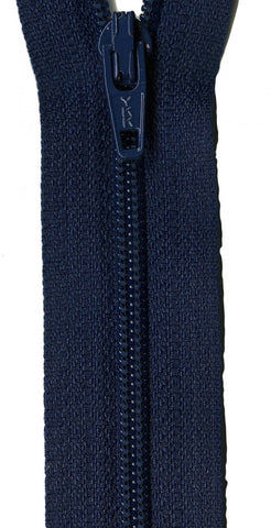 14" Zipper in Navy Blue